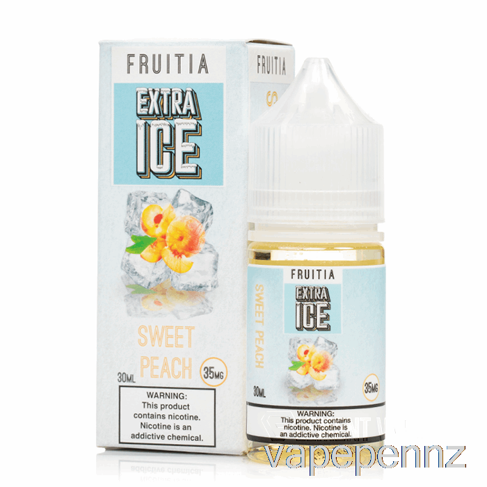 Sweet Peach - Extra Ice - Fruitia Salts - 30mL 50mg VAPE NZ